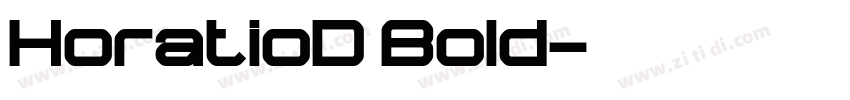 HoratioD Bold字体转换